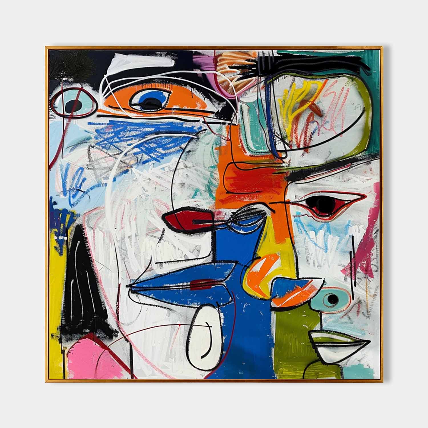 Pop Art Painting hand - painted #HM356-Homemural