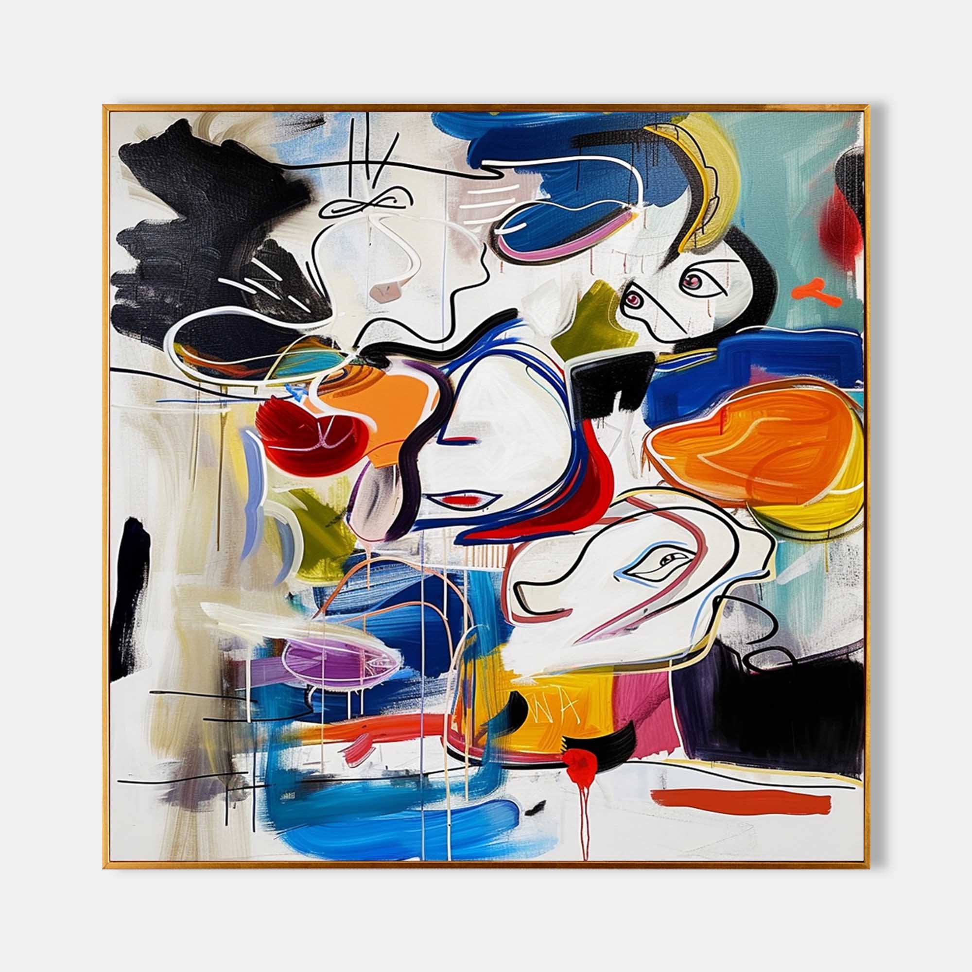 Pop Art Painting hand - painted #HM800-Homemural