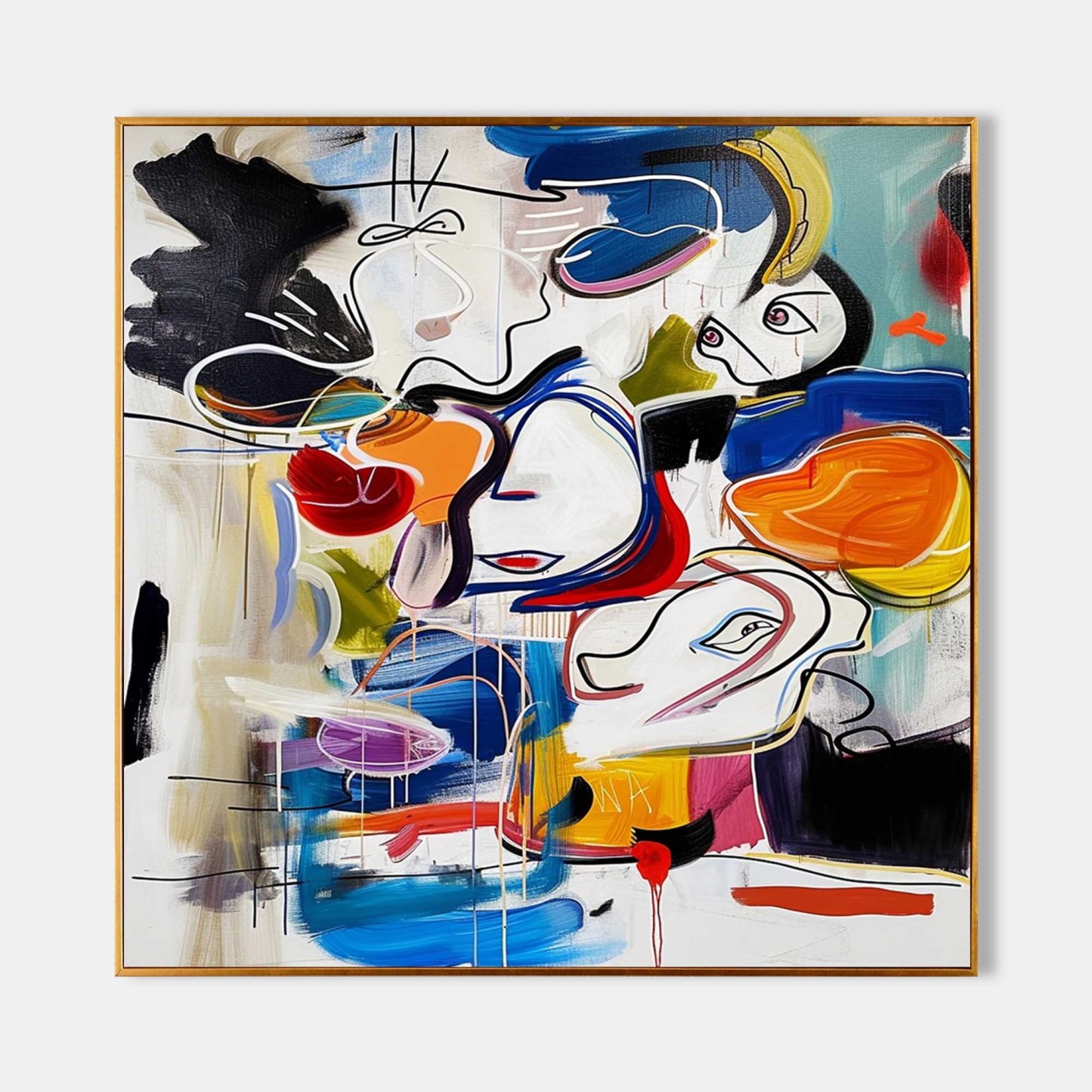 Pop Art Painting hand - painted #HM800-Homemural