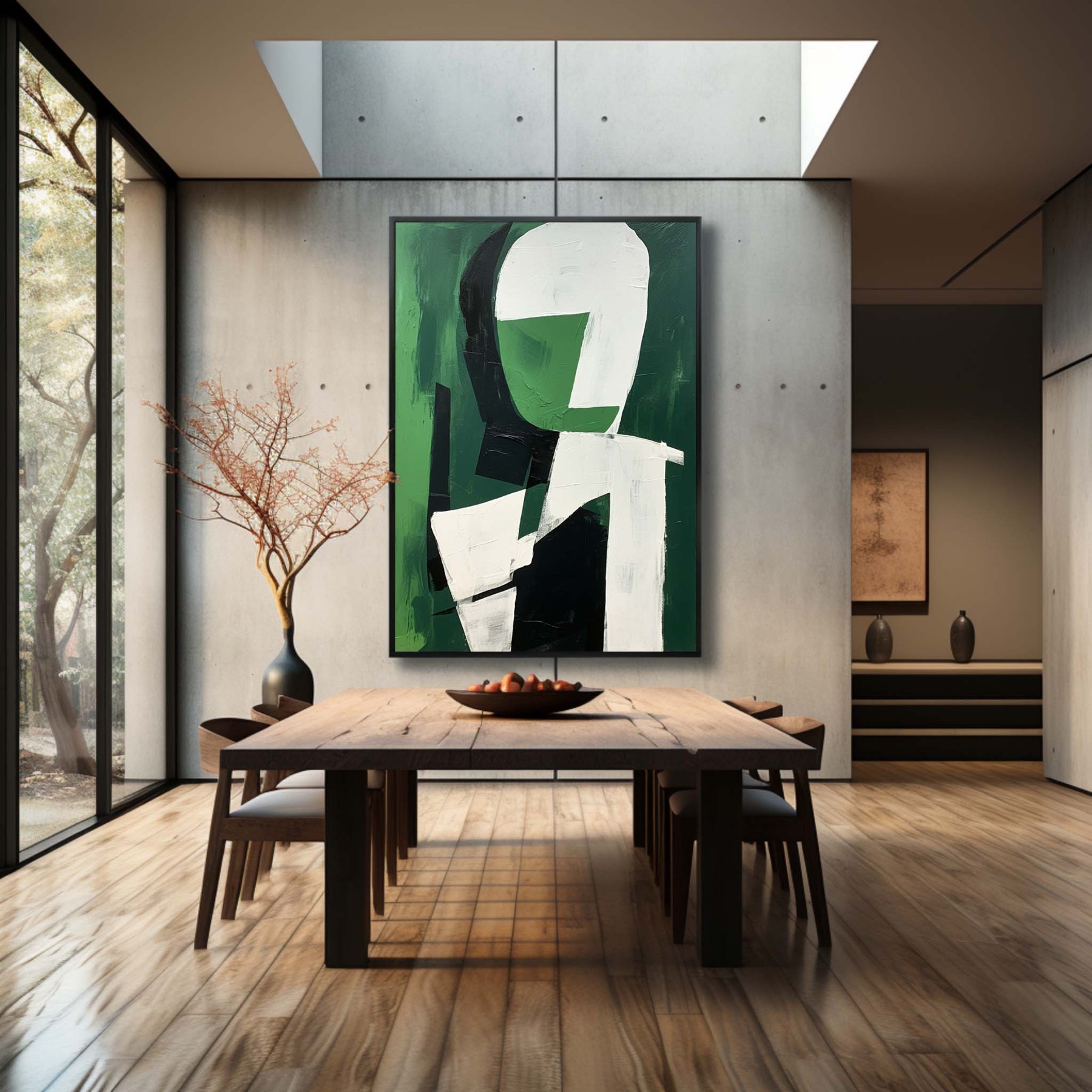 Contemporary Minimalist Art Painting hand - painted #HM568