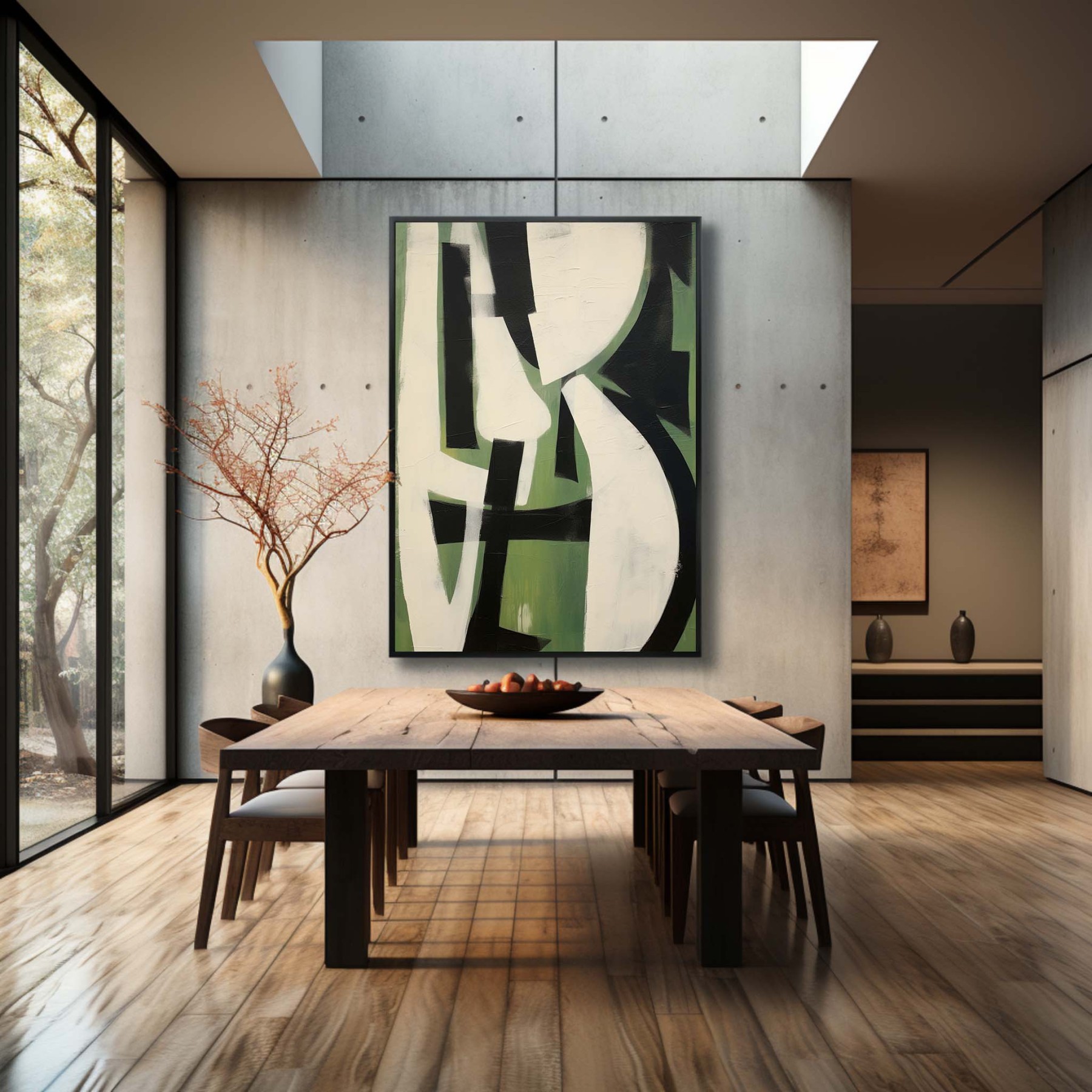 Contemporary Minimalist Art Painting hand - painted #HM175