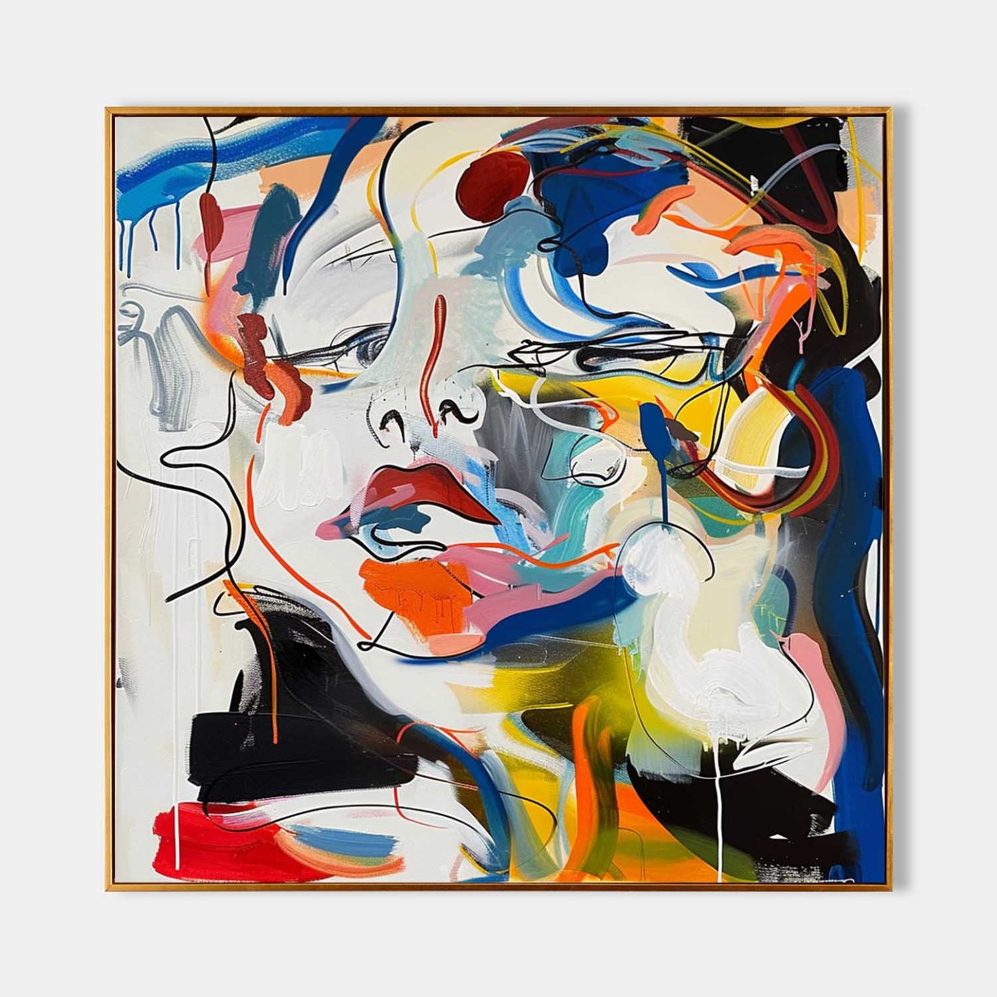 Pop Art Painting hand - painted #HM415-Homemural