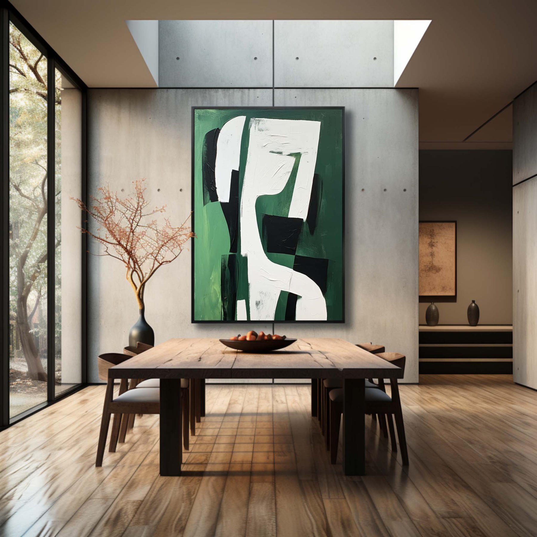 Contemporary Minimalist Art Painting hand - painted #HM581