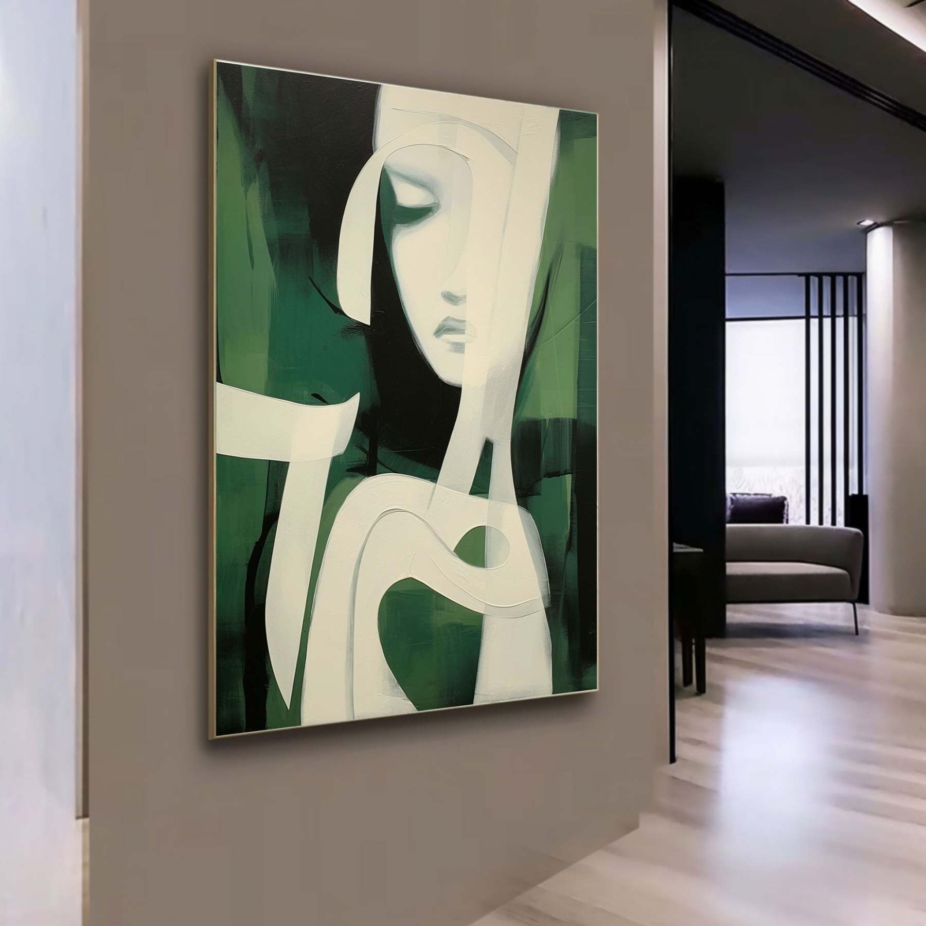 Contemporary Minimalist Art Painting hand - painted #HM140-Homemural