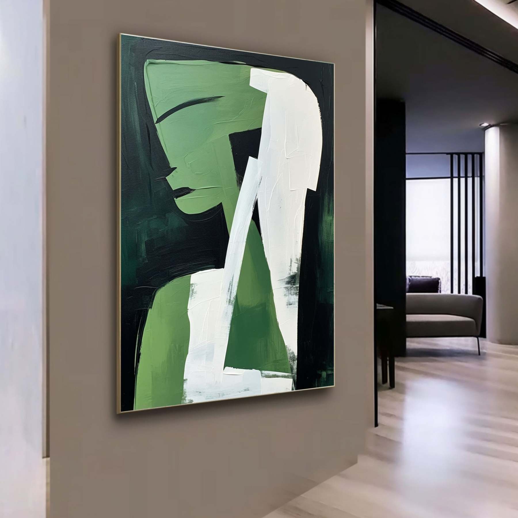 Contemporary Minimalist Art Painting hand - painted #HM603