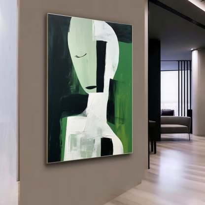 Contemporary Minimalist Art Painting hand - painted #HM600