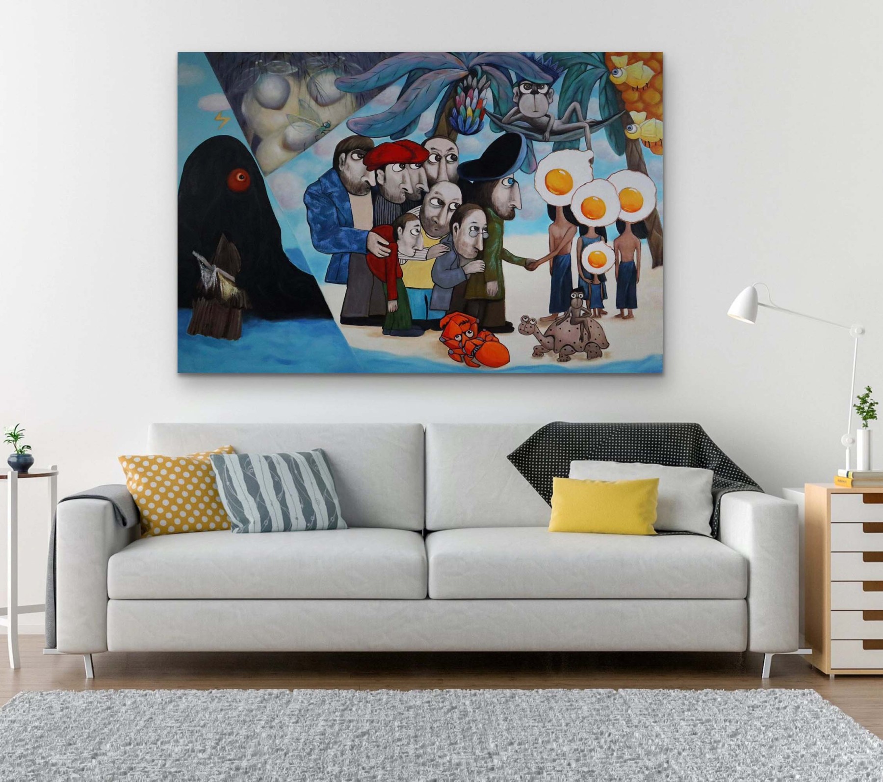 Pop Art Painting hand - painted #HM27