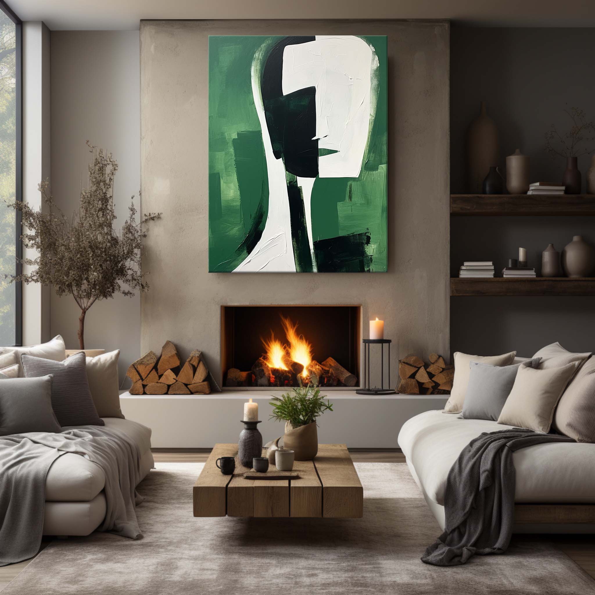 Contemporary Minimalist Art Painting hand - painted #HM143-Homemural