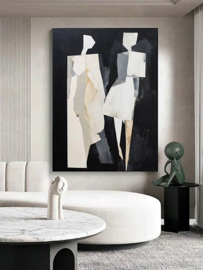 Contemporary Minimalist Art Painting hand - painted #HM595