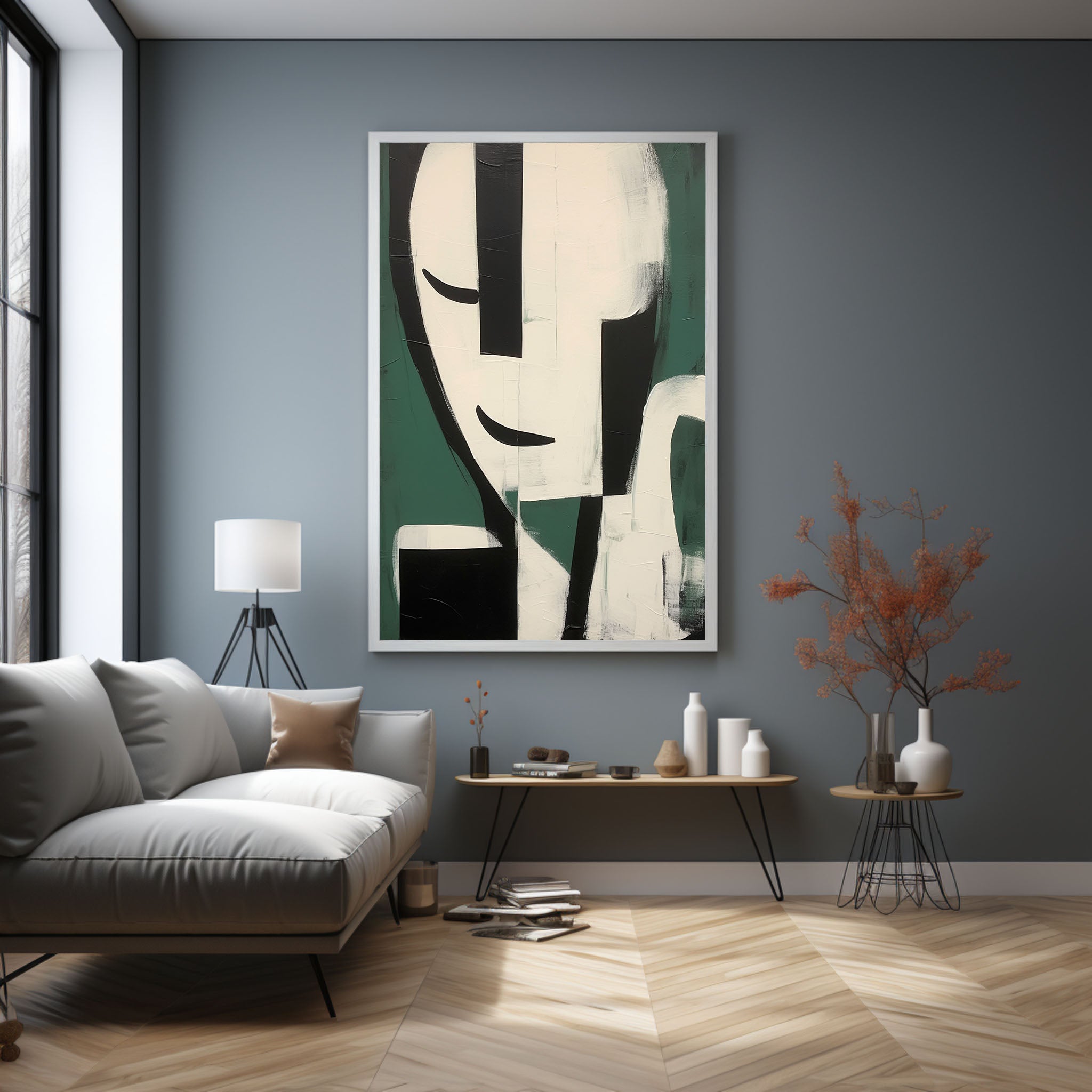 Contemporary Minimalist Art Painting hand - painted #HM601