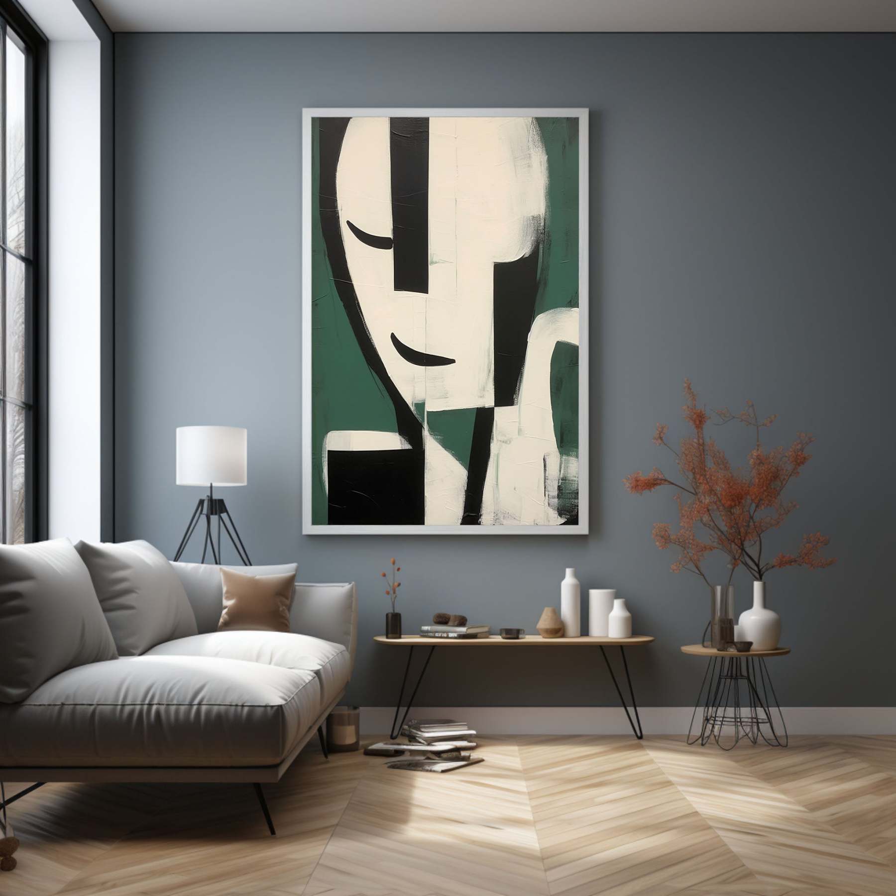 Contemporary Minimalist Art Painting hand - painted #HM601