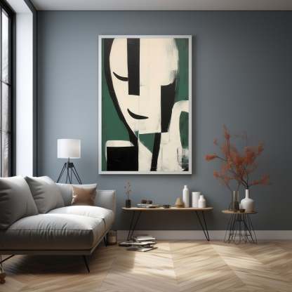 Contemporary Minimalist Art Painting hand - painted #HM601