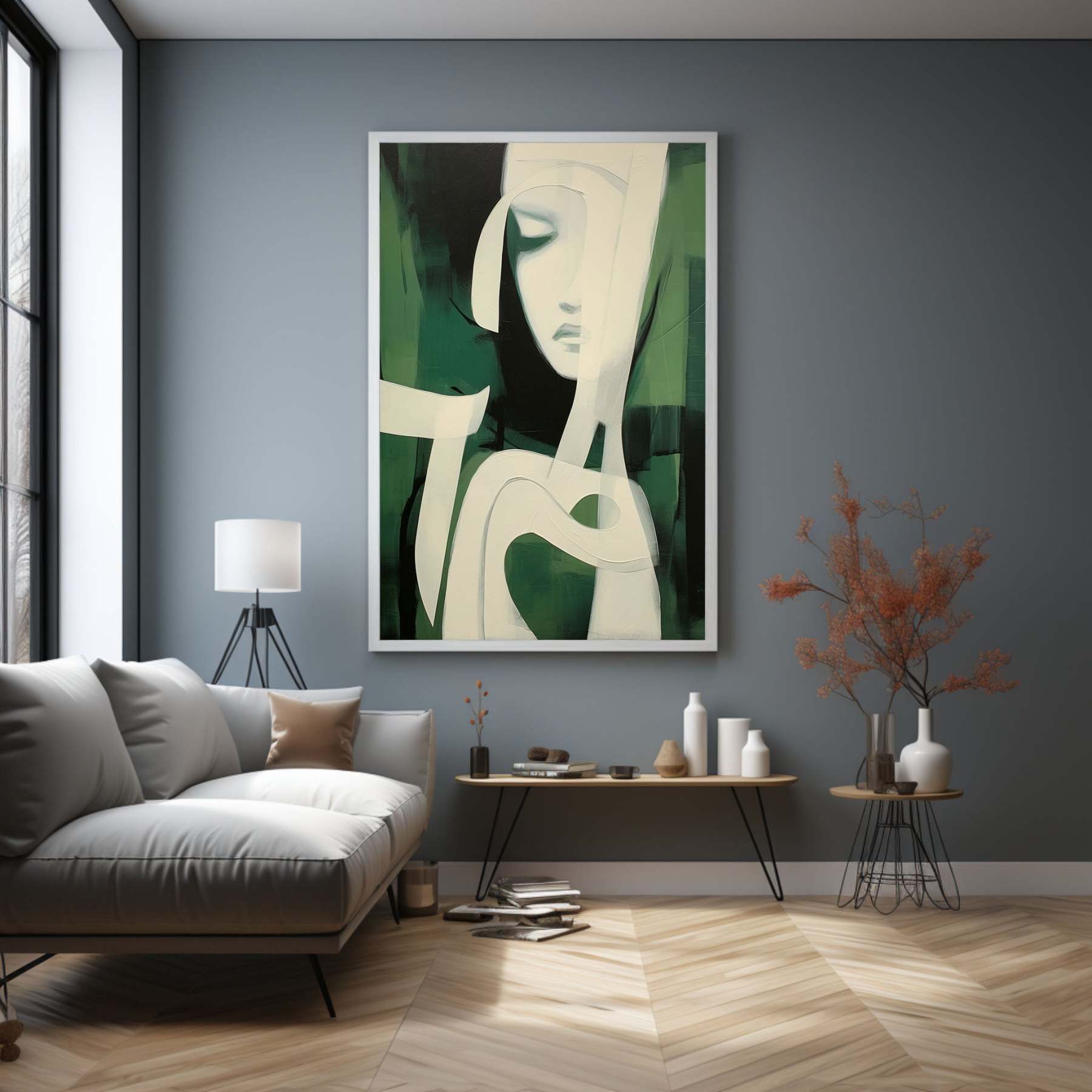 Contemporary Minimalist Art Painting hand - painted #HM140-Homemural