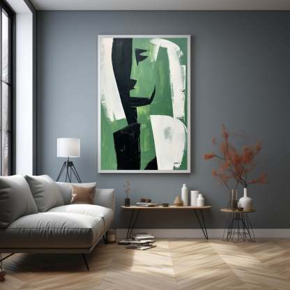 Contemporary Minimalist Art Painting hand - painted #HM589
