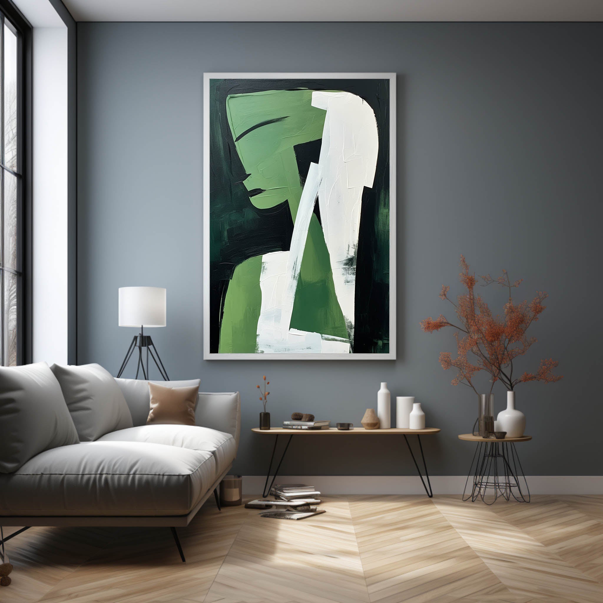 Contemporary Minimalist Art Painting hand - painted #HM603