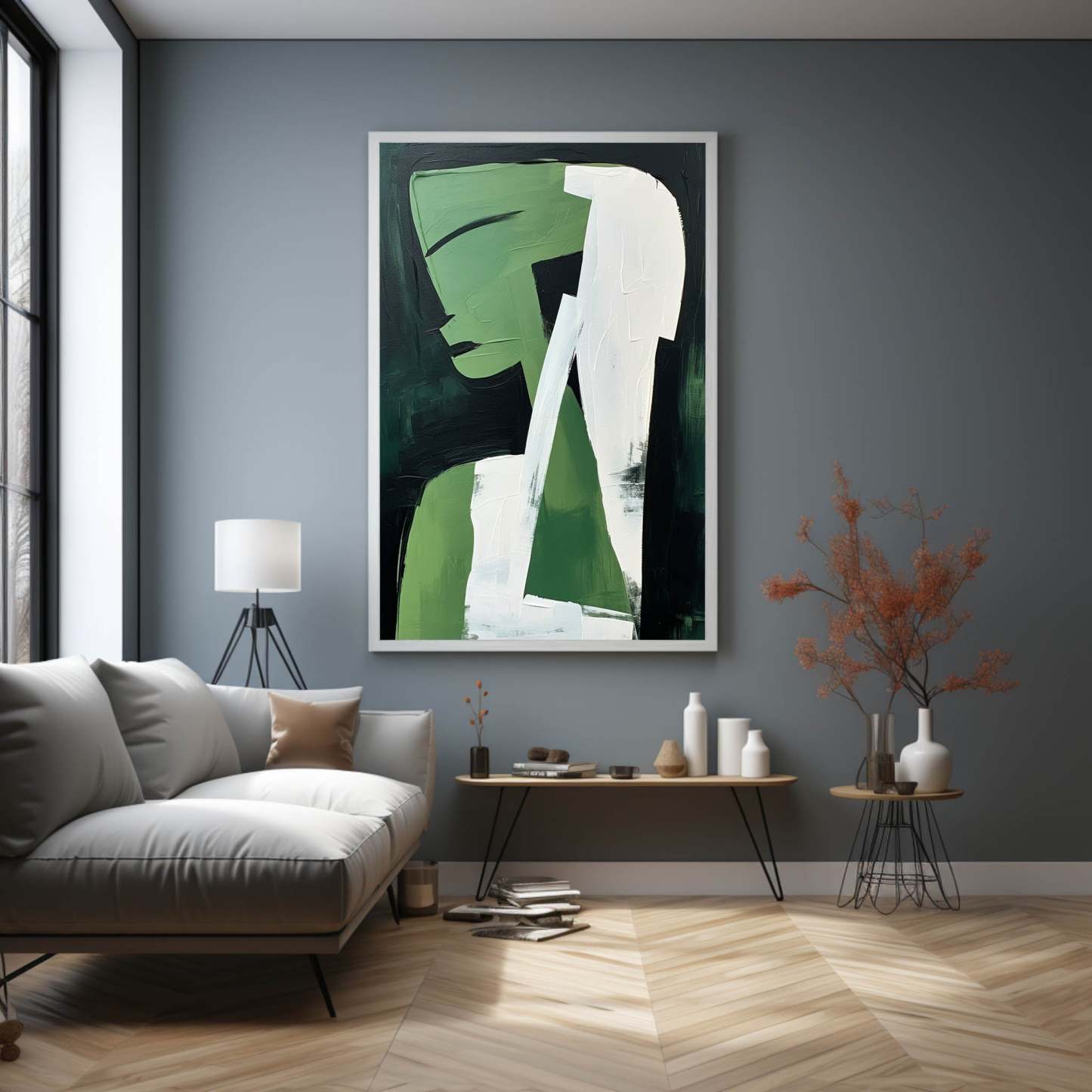 Contemporary Minimalist Art Painting hand - painted #HM603