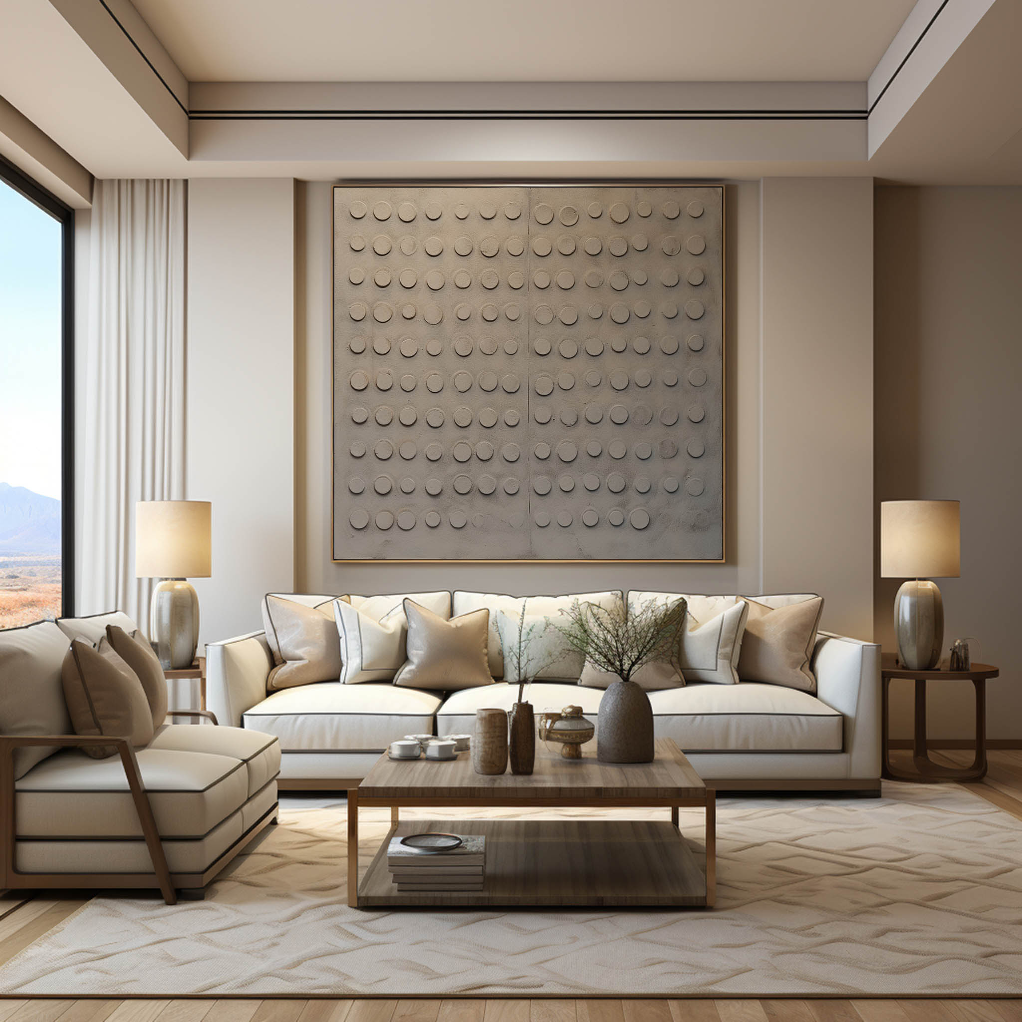 Wabi-Sabi Art Painting hand - painted #HM964-Homemural