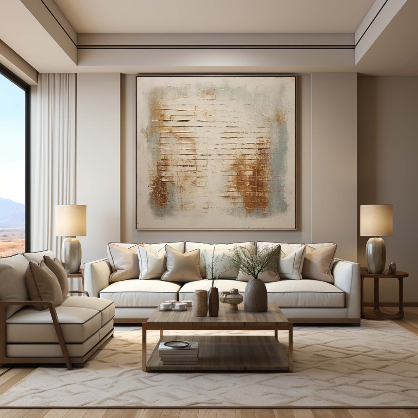 Wabi-Sabi Art Painting hand - painted #HM65-Homemural