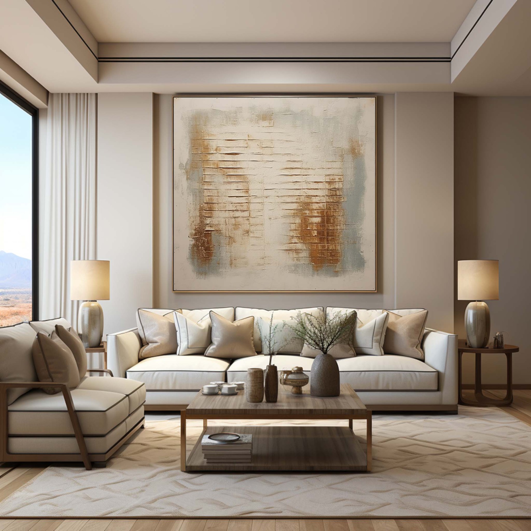 Wabi-Sabi Art Painting hand - painted #HM65-Homemural