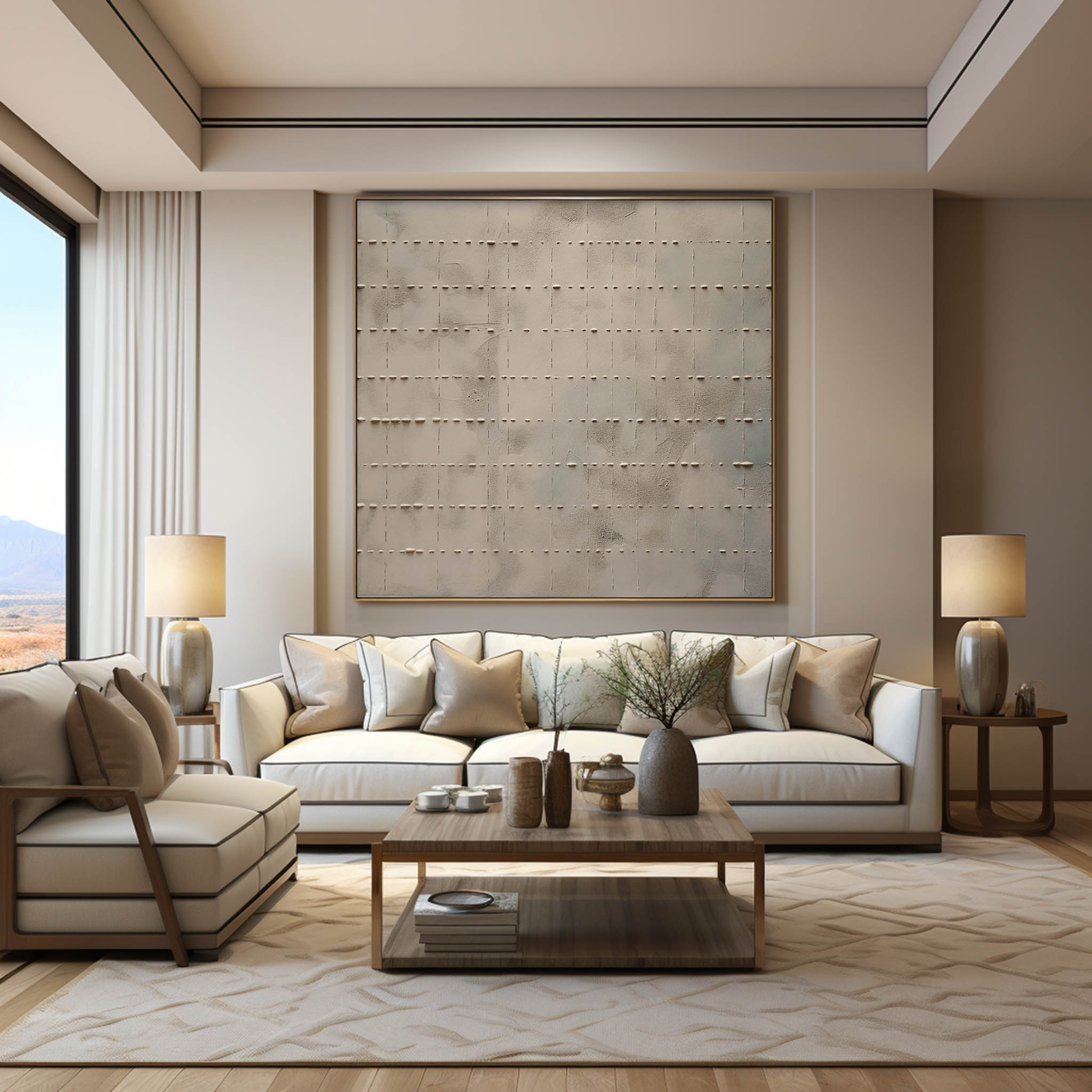 Wabi-Sabi Art Painting hand - painted #HM75-Homemural