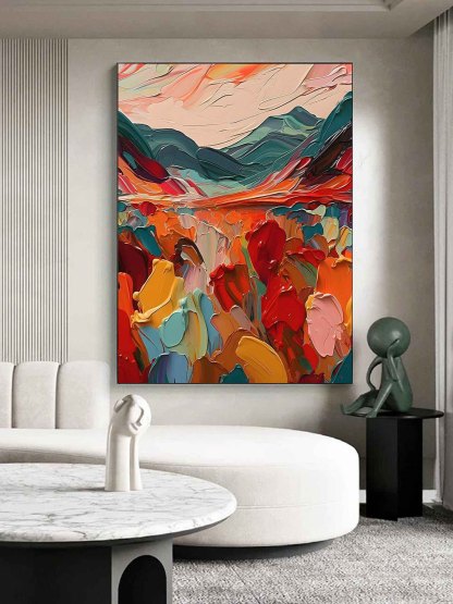 Plaster Art Painting hand - painted #HM699-Homemural