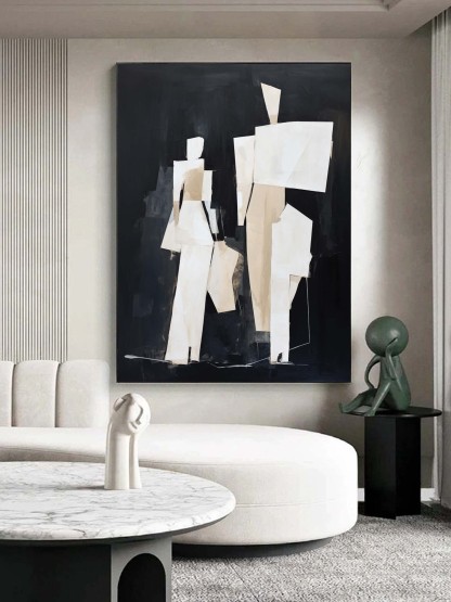 Contemporary Minimalist Art Painting hand - painted #HM577