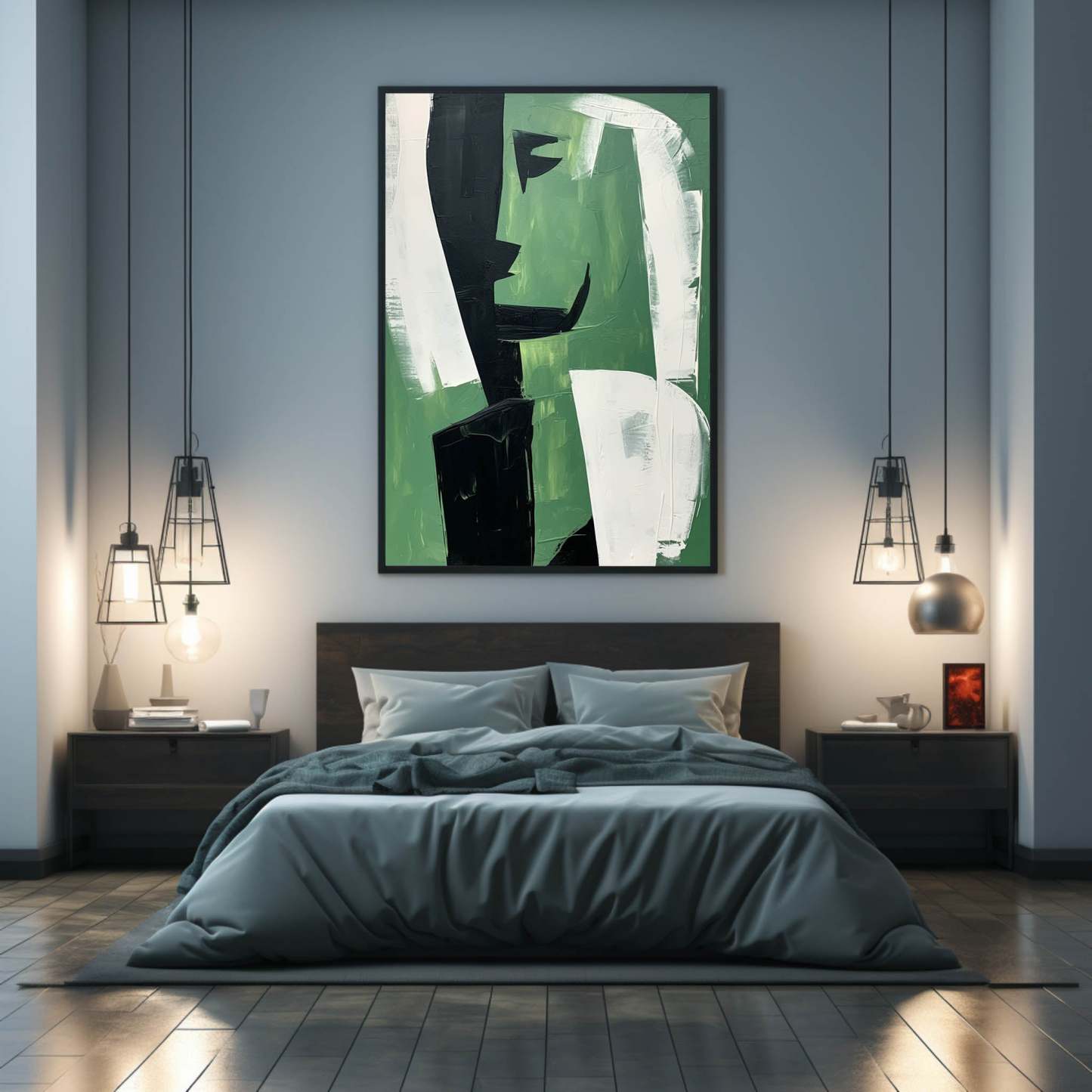 Contemporary Minimalist Art Painting hand - painted #HM589