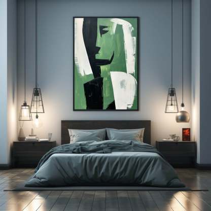 Contemporary Minimalist Art Painting hand - painted #HM589