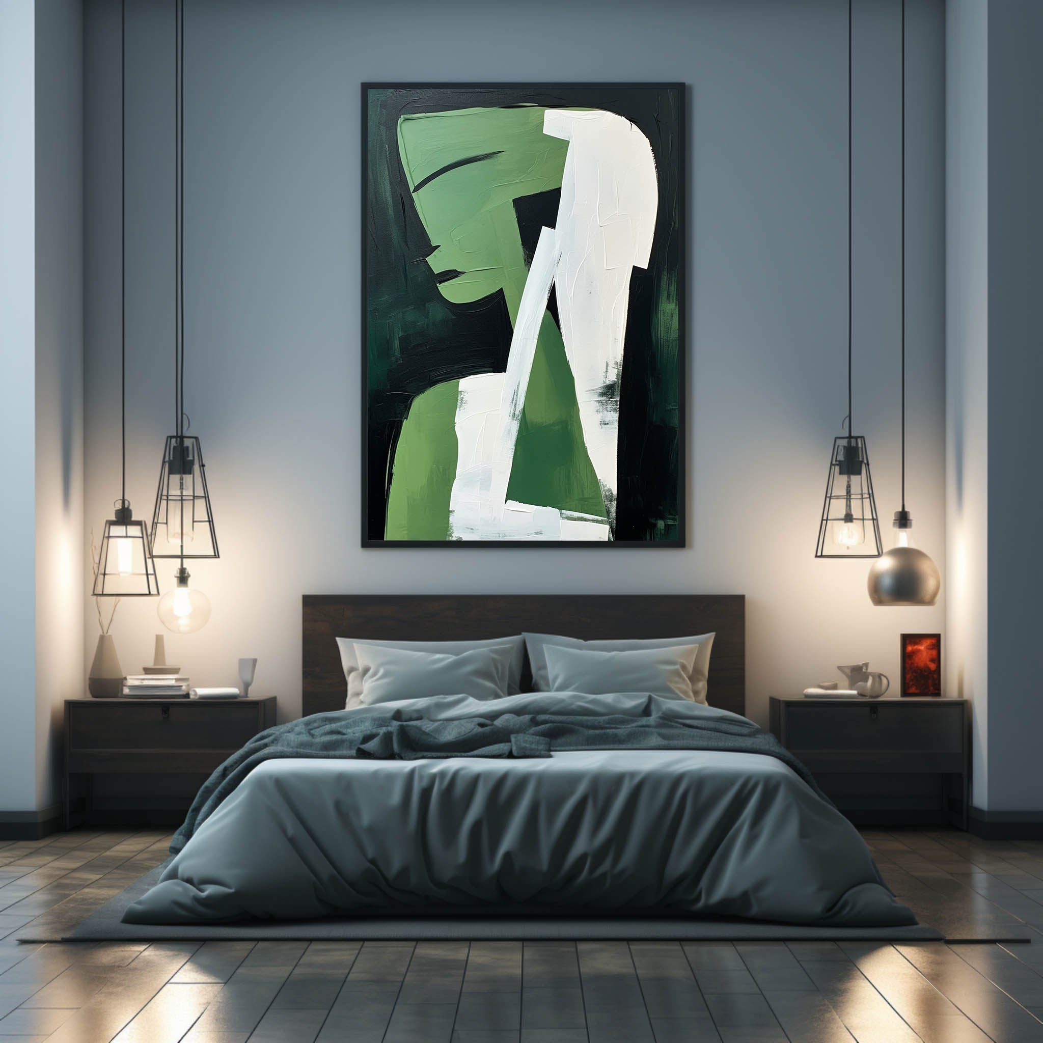 Contemporary Minimalist Art Painting hand - painted #HM603