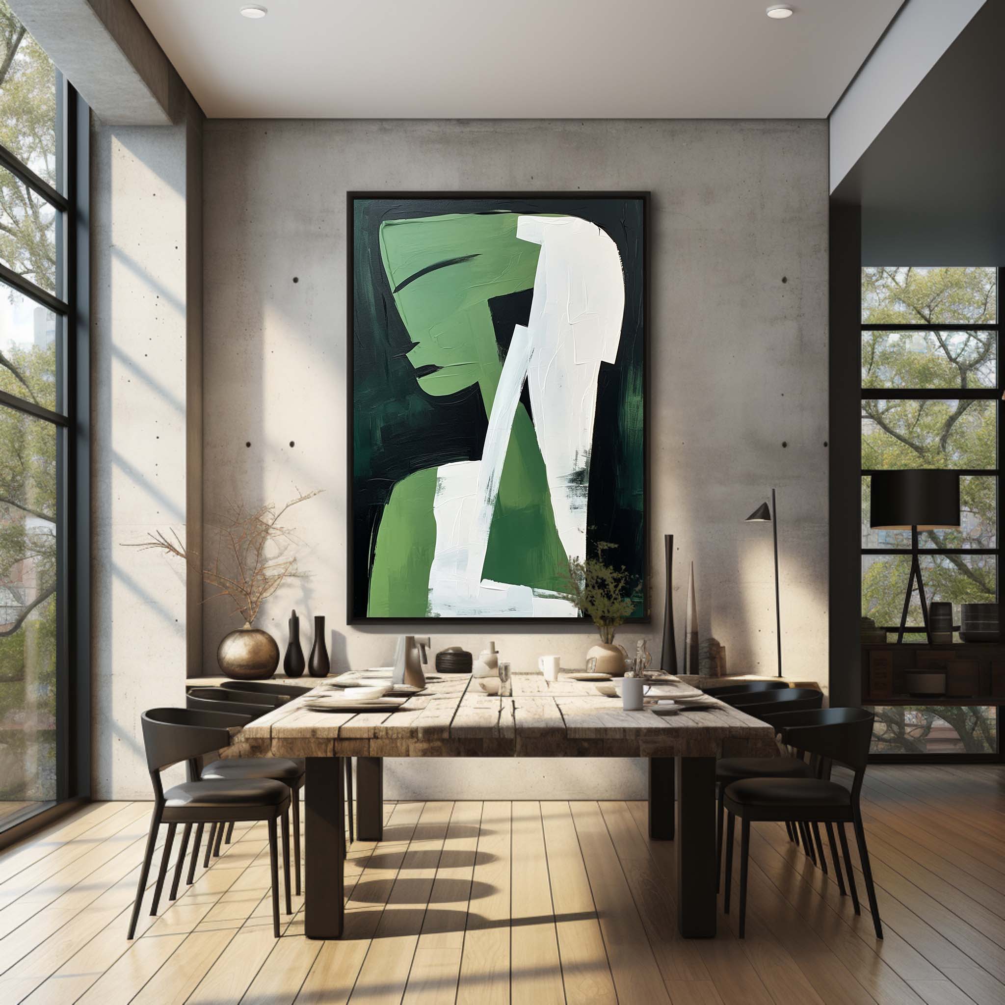 Contemporary Minimalist Art Painting hand - painted #HM603