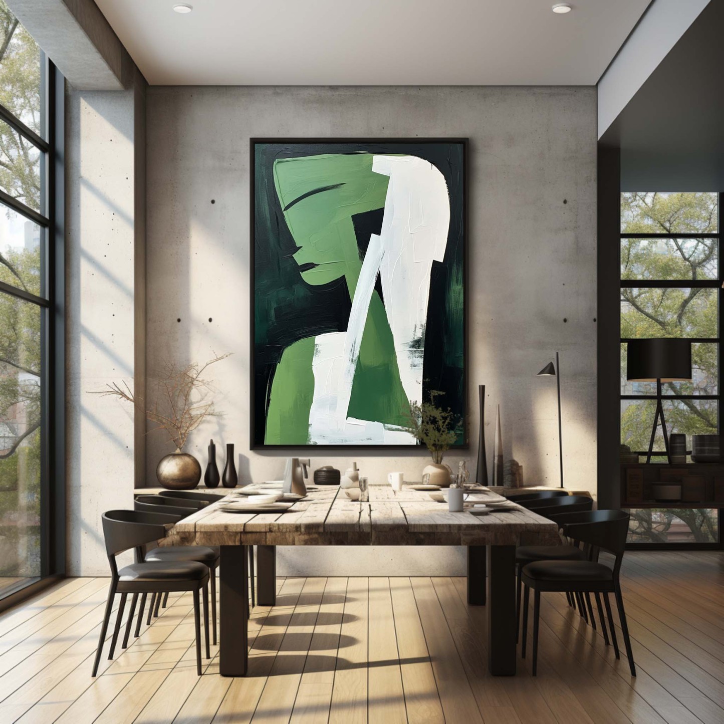 Contemporary Minimalist Art Painting hand - painted #HM603