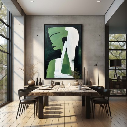 Contemporary Minimalist Art Painting hand - painted #HM603