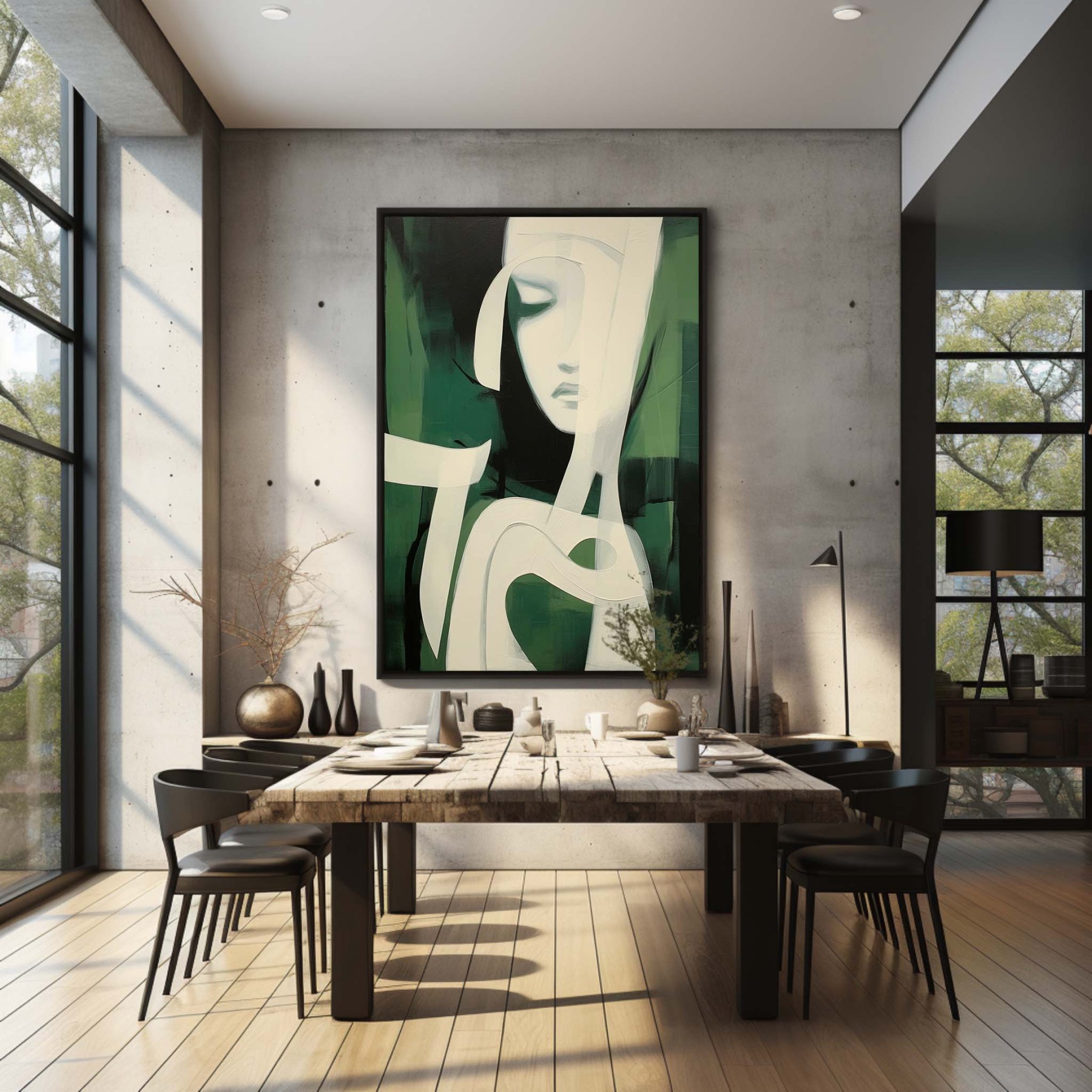 Contemporary Minimalist Art Painting hand - painted #HM140-Homemural