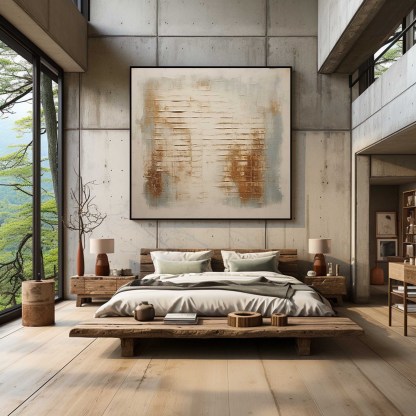 Wabi-Sabi Art Painting hand - painted #HM65-Homemural