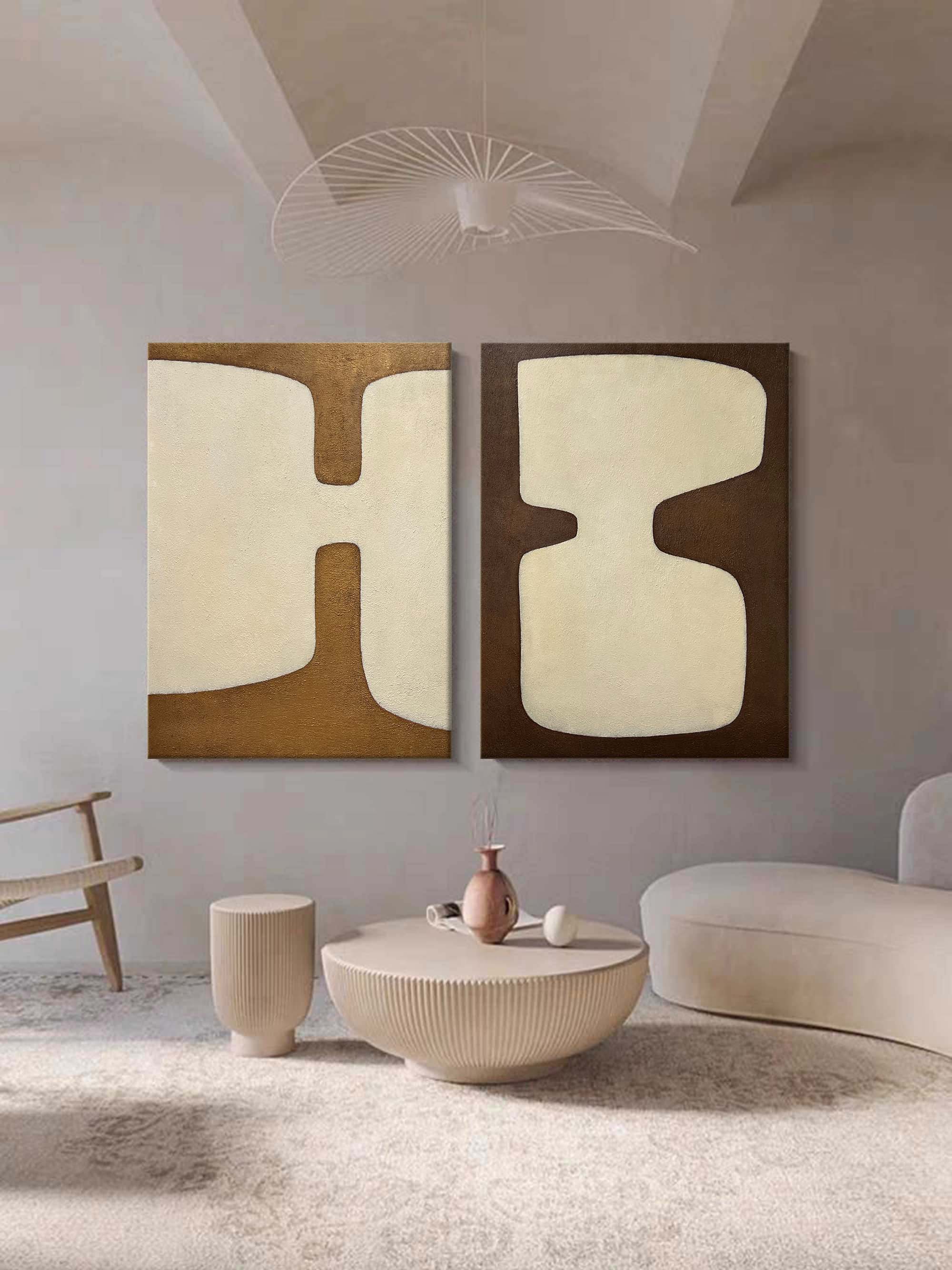Plaster Art Painting hand - painted #HM704-Homemural