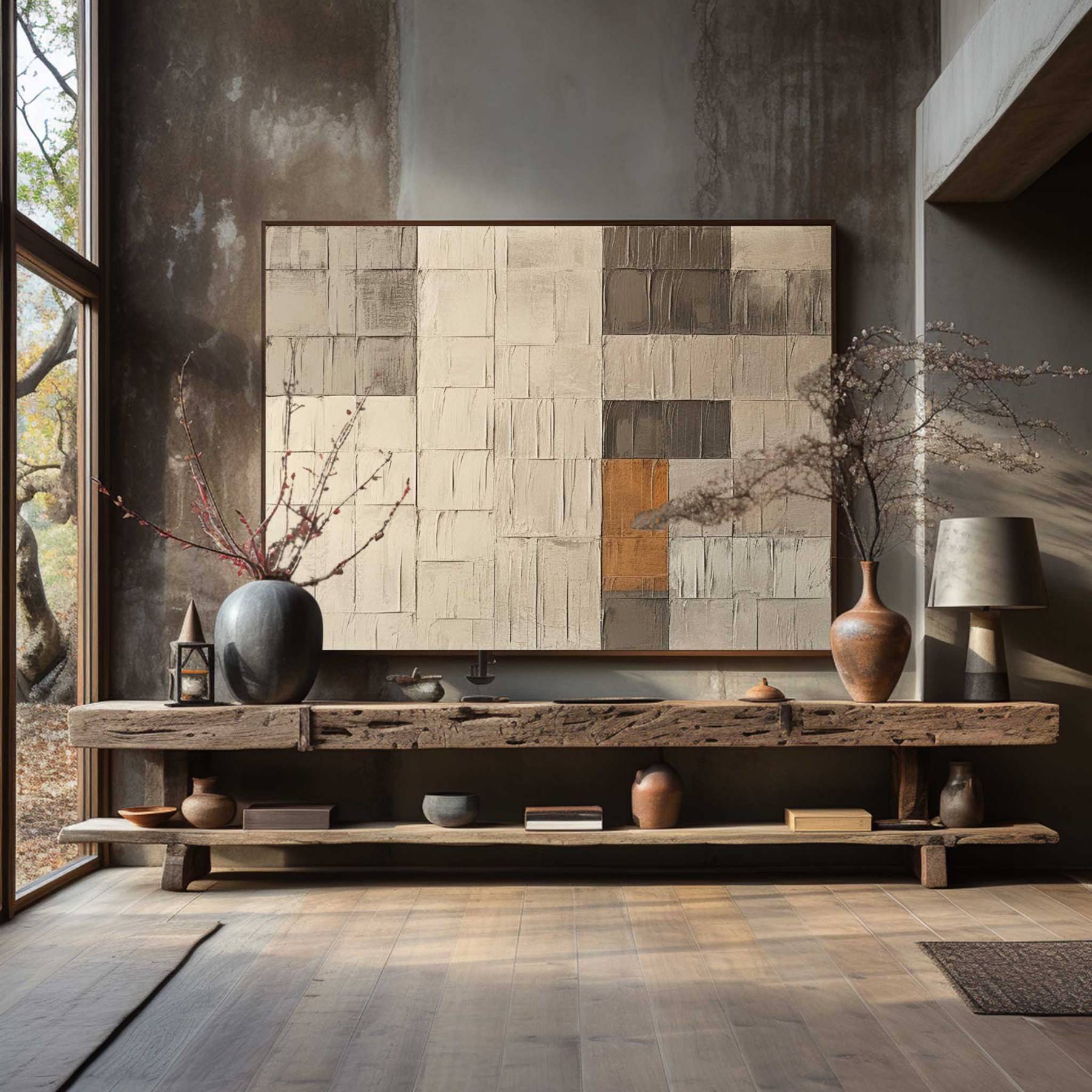 Wabi-Sabi Art Painting hand - painted #HM788-Homemural