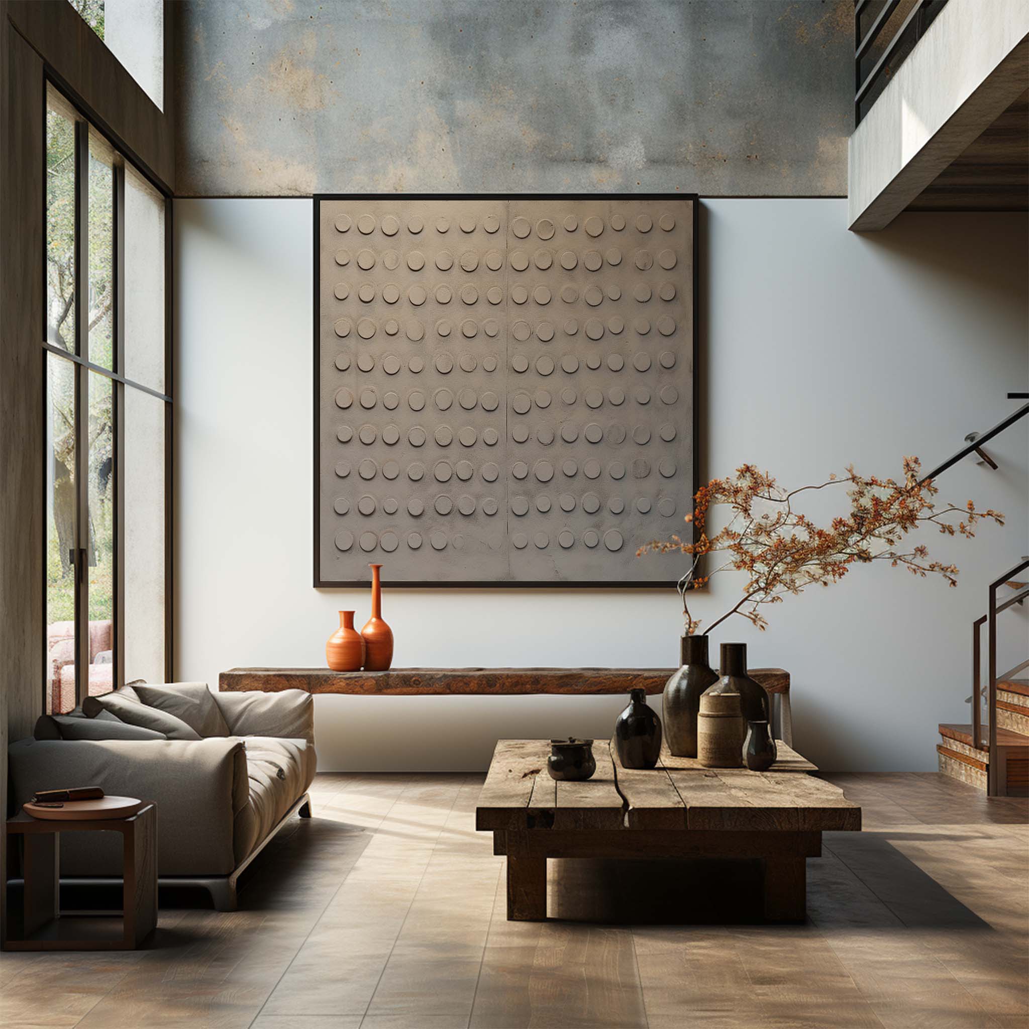 Wabi-Sabi Art Painting hand - painted #HM964-Homemural