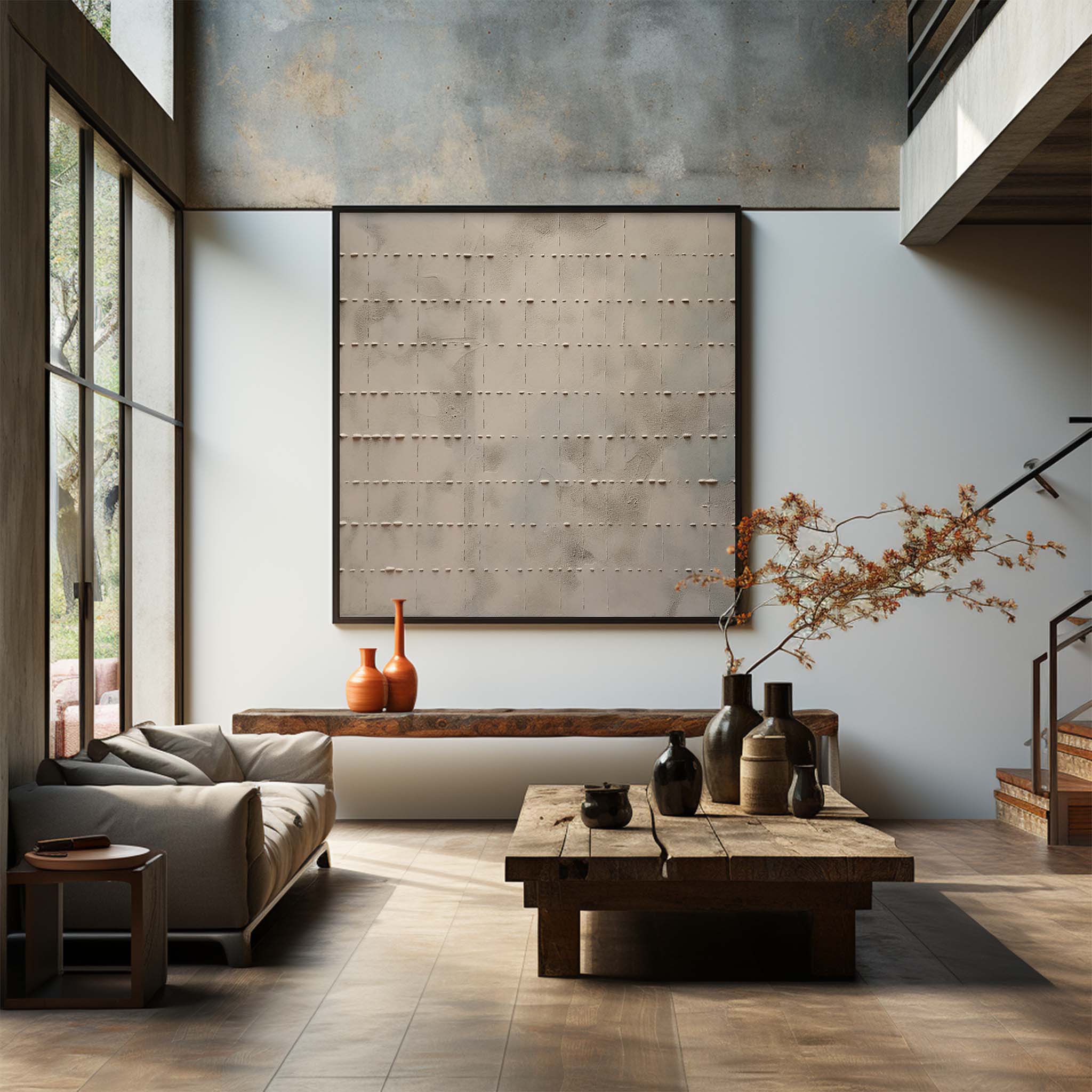 Wabi-Sabi Art Painting hand - painted #HM75-Homemural