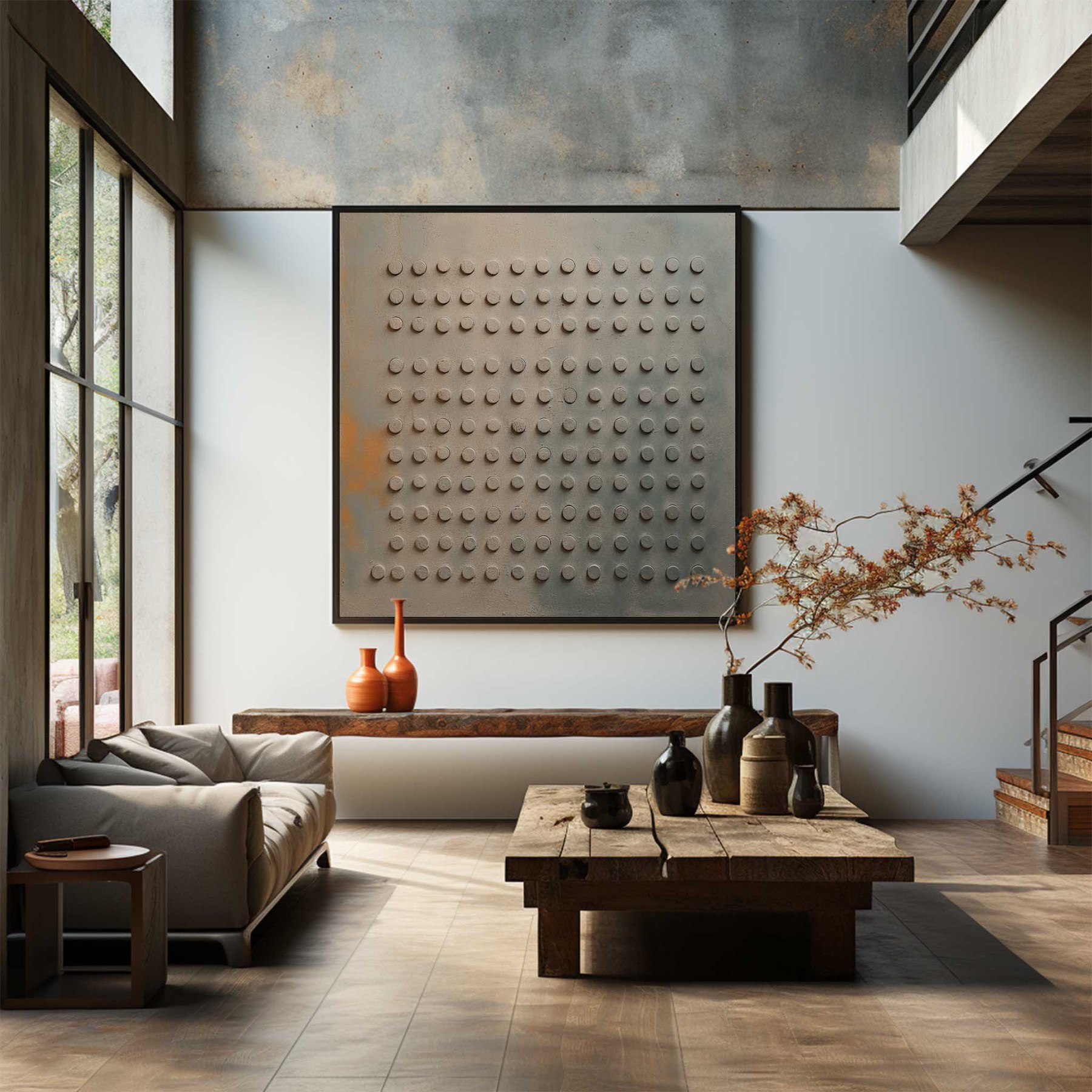 Wabi-Sabi Art Painting hand - painted #HM74-Homemural