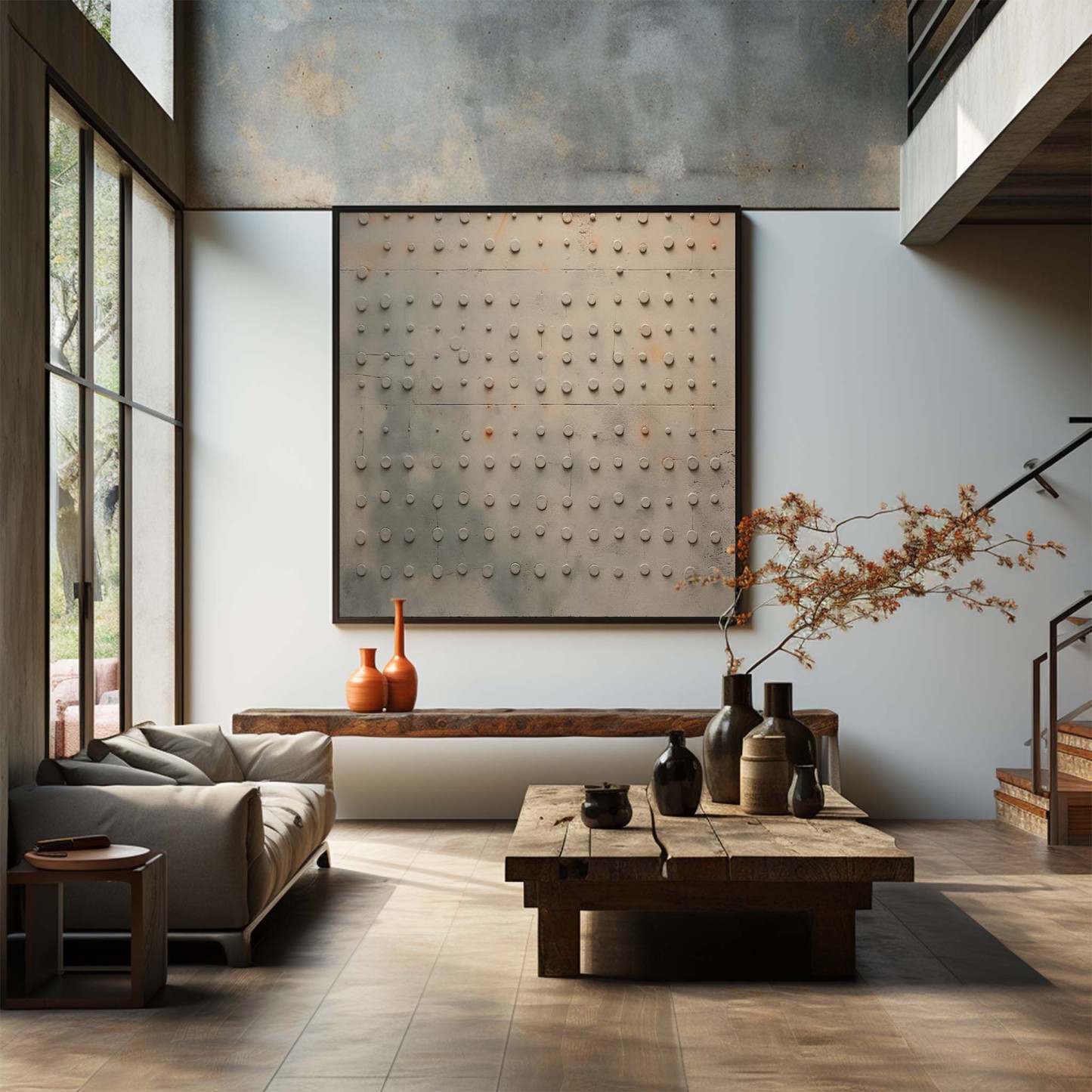 Wabi-Sabi Art Painting hand - painted #HM57-Homemural