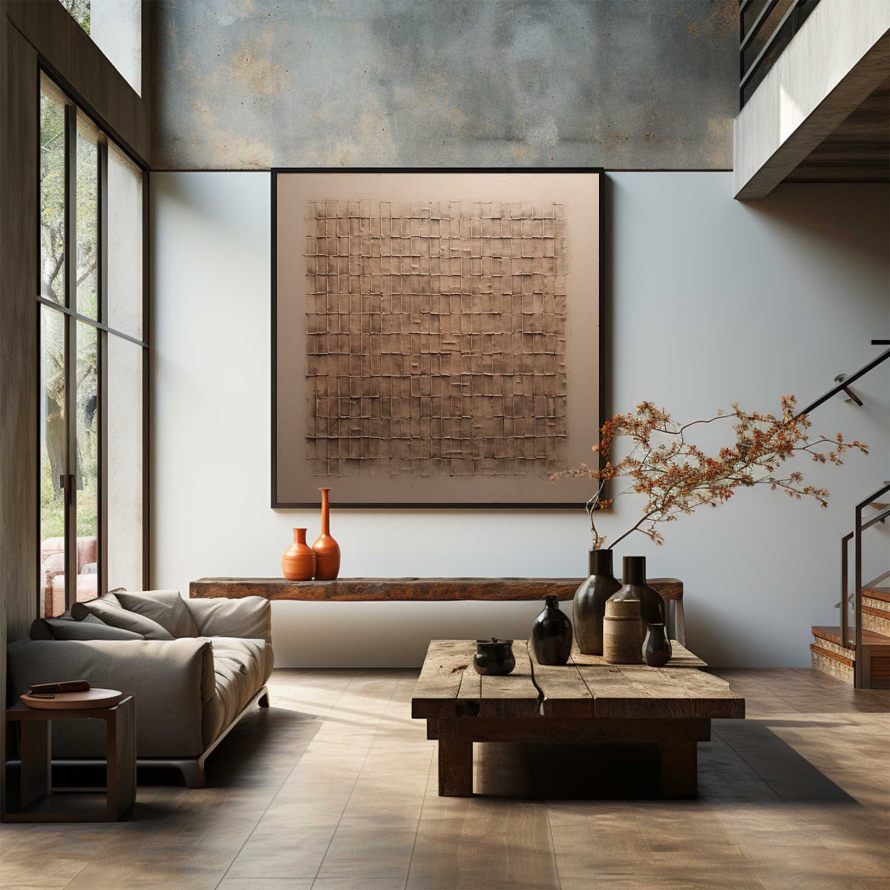 Wabi-Sabi Art Painting hand - painted #HM467-Homemural