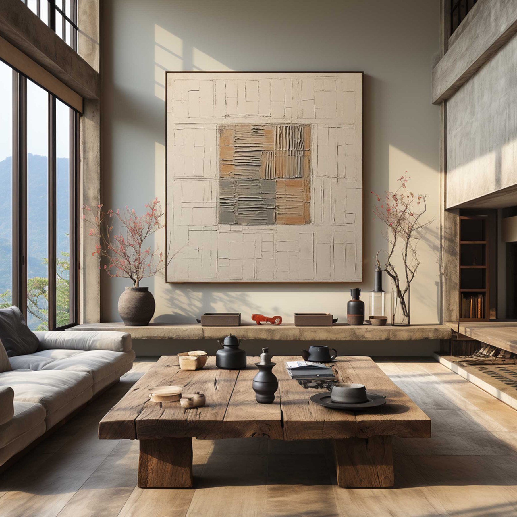 Wabi-Sabi Art Painting hand - painted #HM789-Homemural