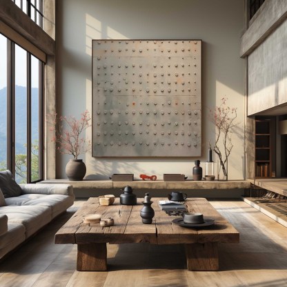 Wabi-Sabi Art Painting hand - painted #HM57-Homemural