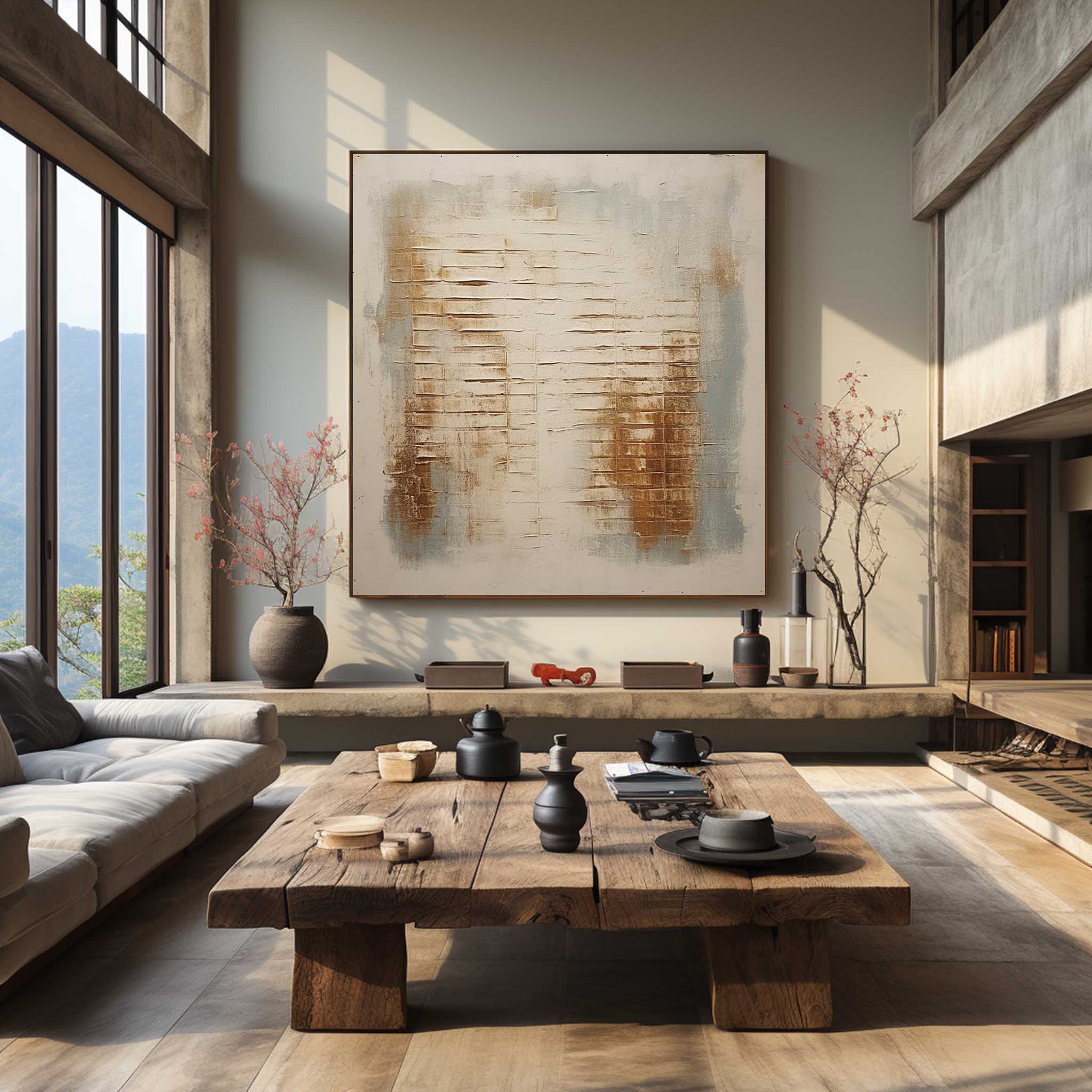 Wabi-Sabi Art Painting hand - painted #HM65-Homemural