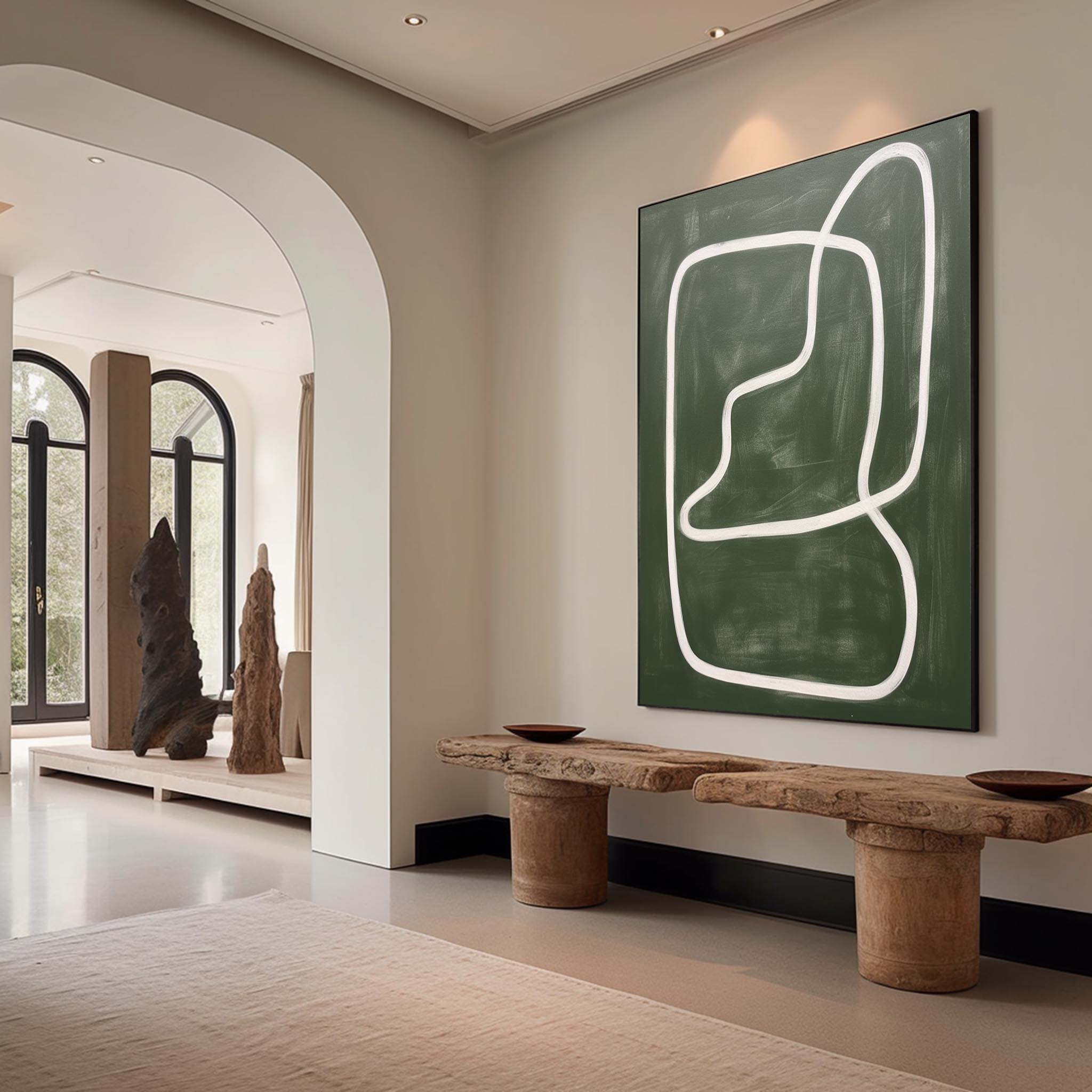 Wabi-Sabi Art Painting hand - painted #HM90-Homemural