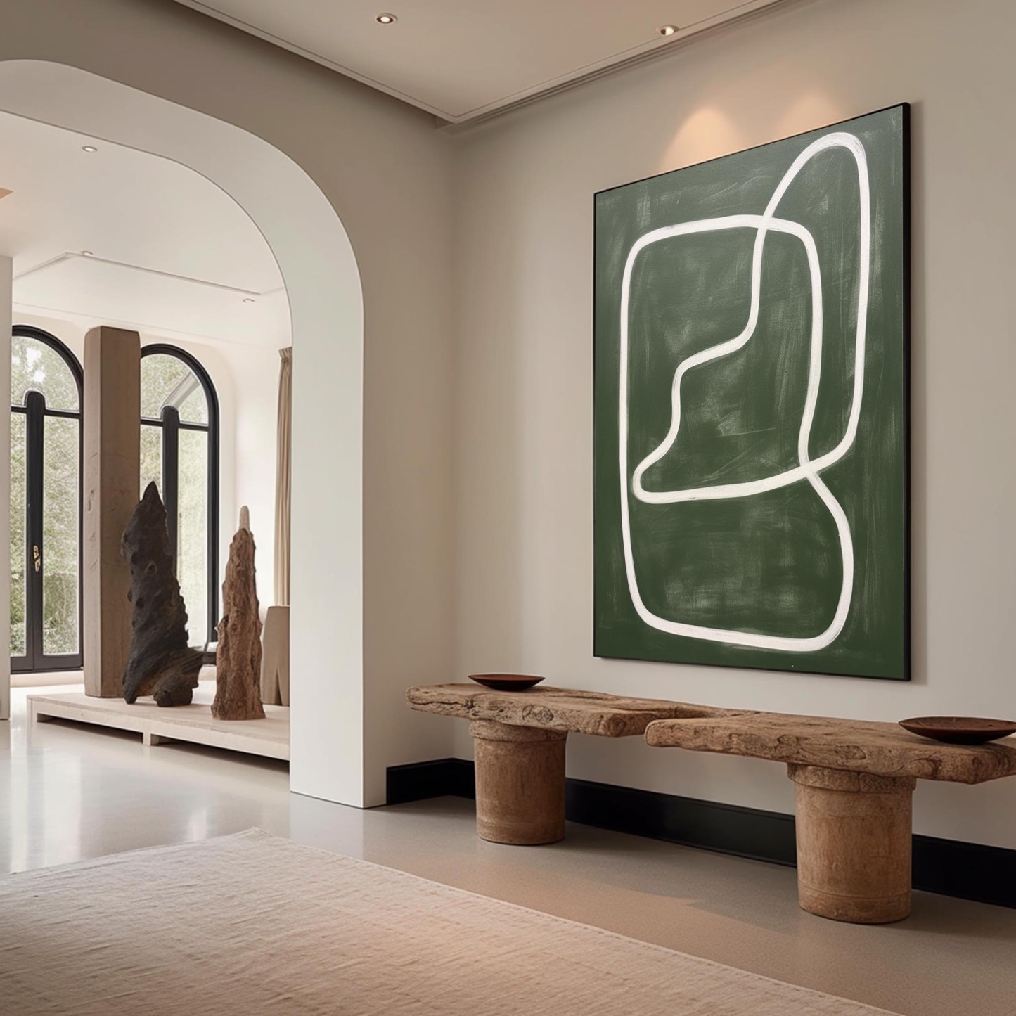 Wabi-Sabi Art Painting hand - painted #HM90-Homemural