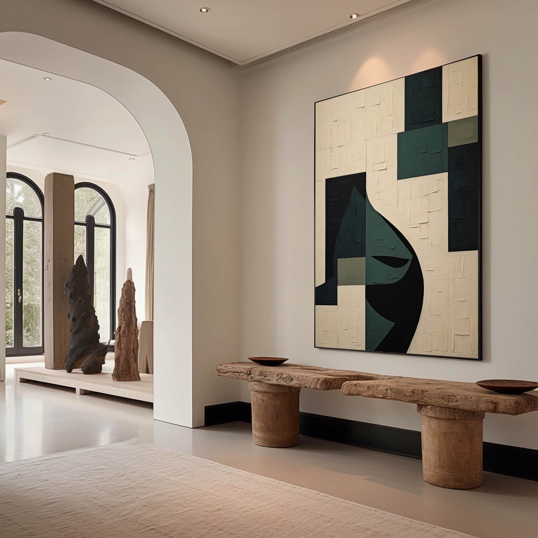 Wabi-Sabi Art Painting hand - painted #HM91-Homemural