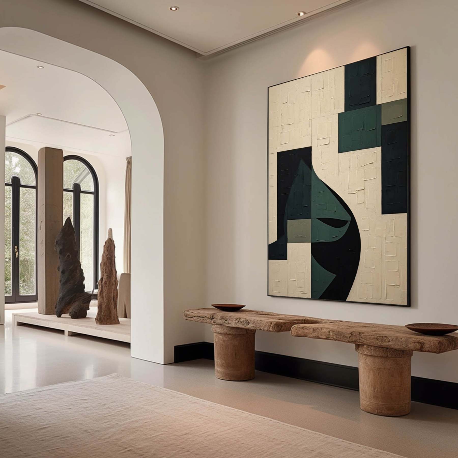 Wabi-Sabi Art Painting hand - painted #HM91-Homemural