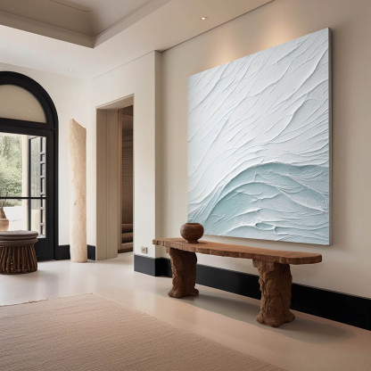 Plaster Art Painting hand - painted #HM384-Homemural