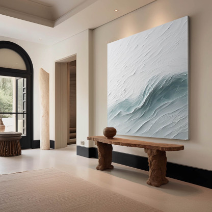 Plaster Art Painting hand - painted #HM106-Homemural